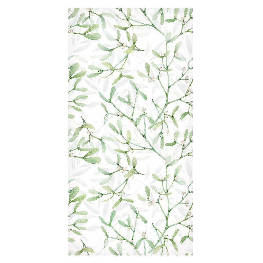 Under the Mistletoe Leaf Pattern Nature Wallpaper