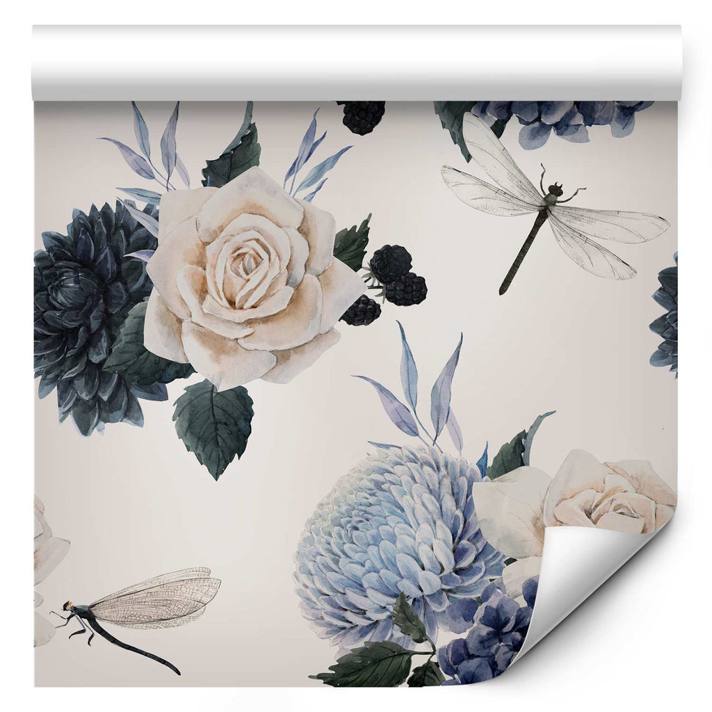 Wallpaper Roses and Hydrangeas