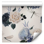 Wallpaper Roses and Hydrangeas