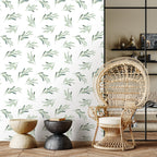 Olive Dance Leaves Wallpaper