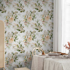 Cloudy Floral Sky Nature Wallpaper