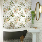 Cloudy Floral Sky Nature Wallpaper