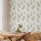 Dancing Green Leaves Nature Wallpaper