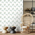 Wallpaper Leaves Green Melodies