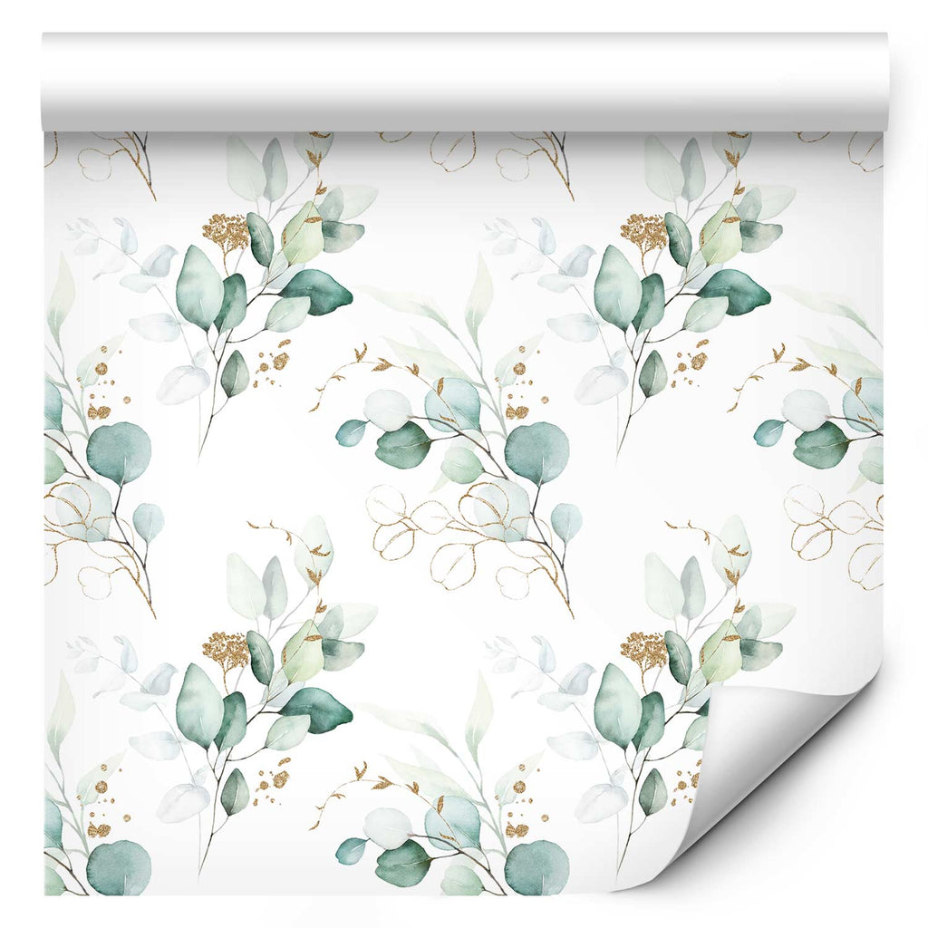 Wallpaper Leaves Green Melodies