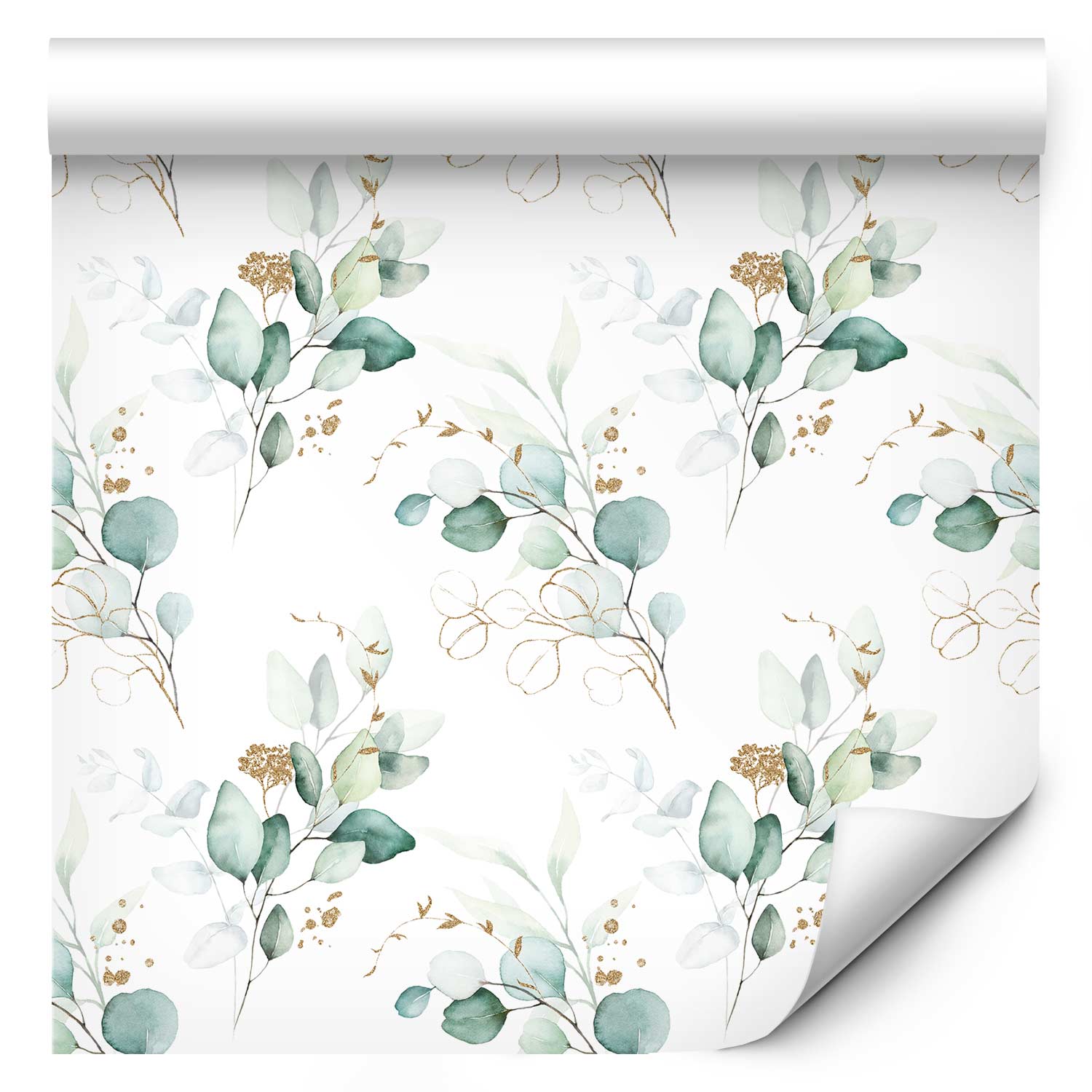 Wallpaper Leaves Green Melodies