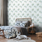 Green Floral Leaves Nature Wallpaper