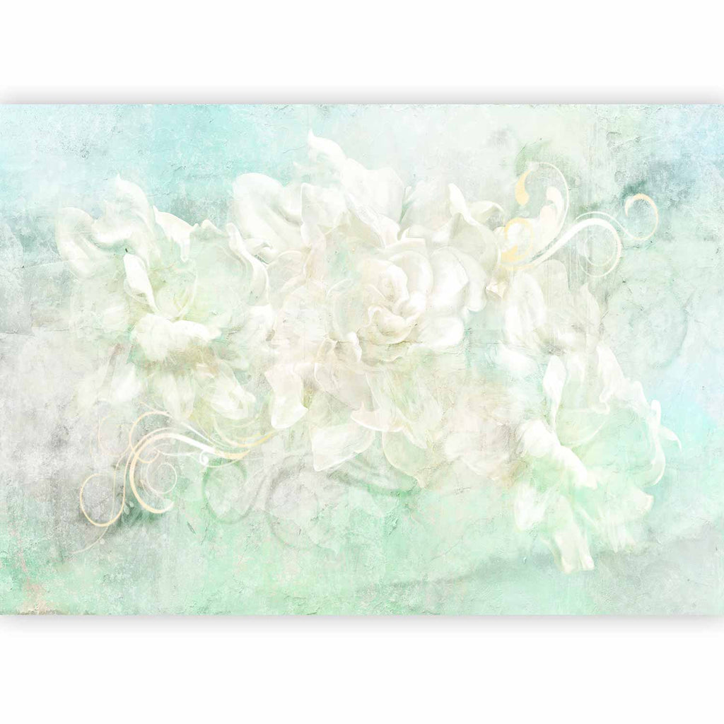 Wall Mural Blossoming Pastels with Floral Motifs