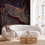 Wall Mural Leaves Maze Pattern - Third Variant