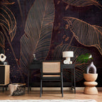 Leaf Maze Nature Wall Mural