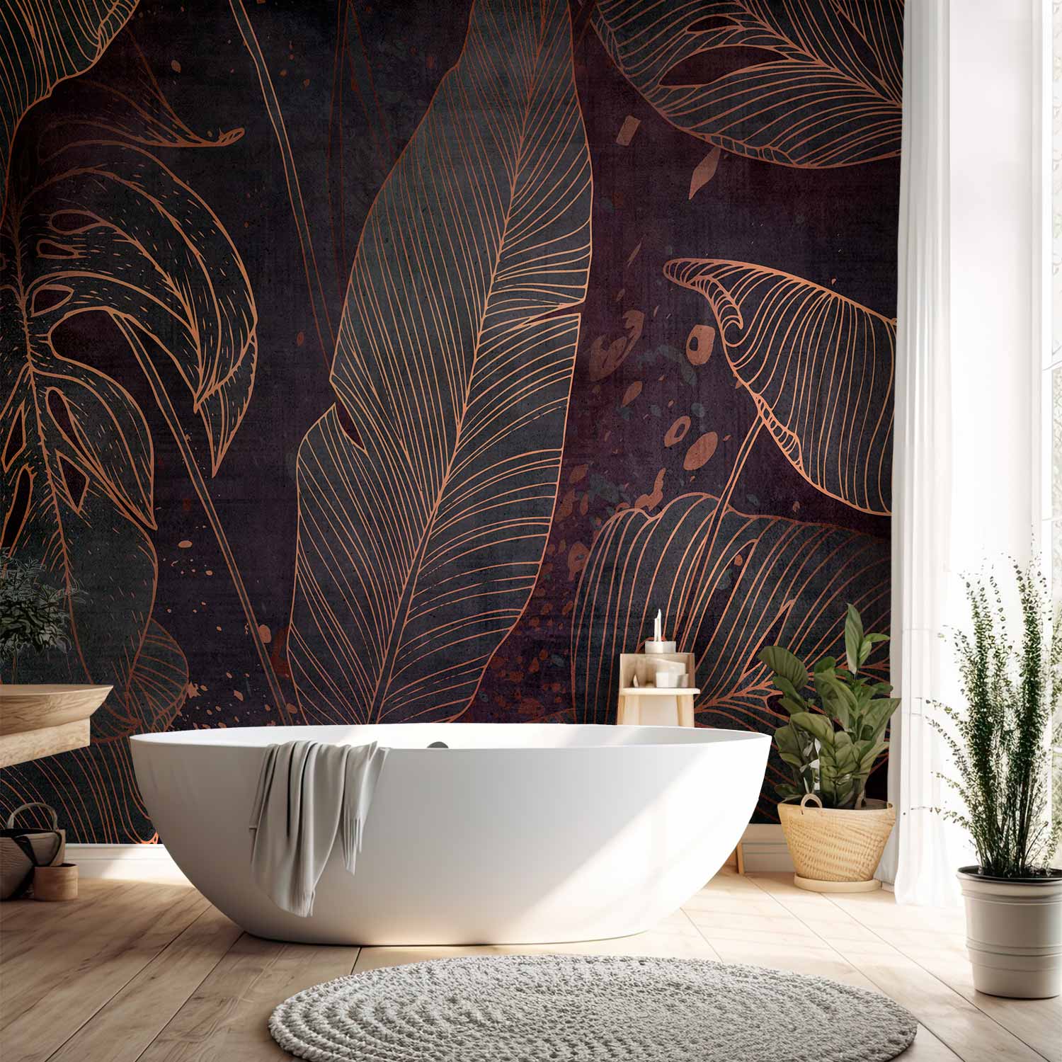 Leaf Maze Nature Wall Mural