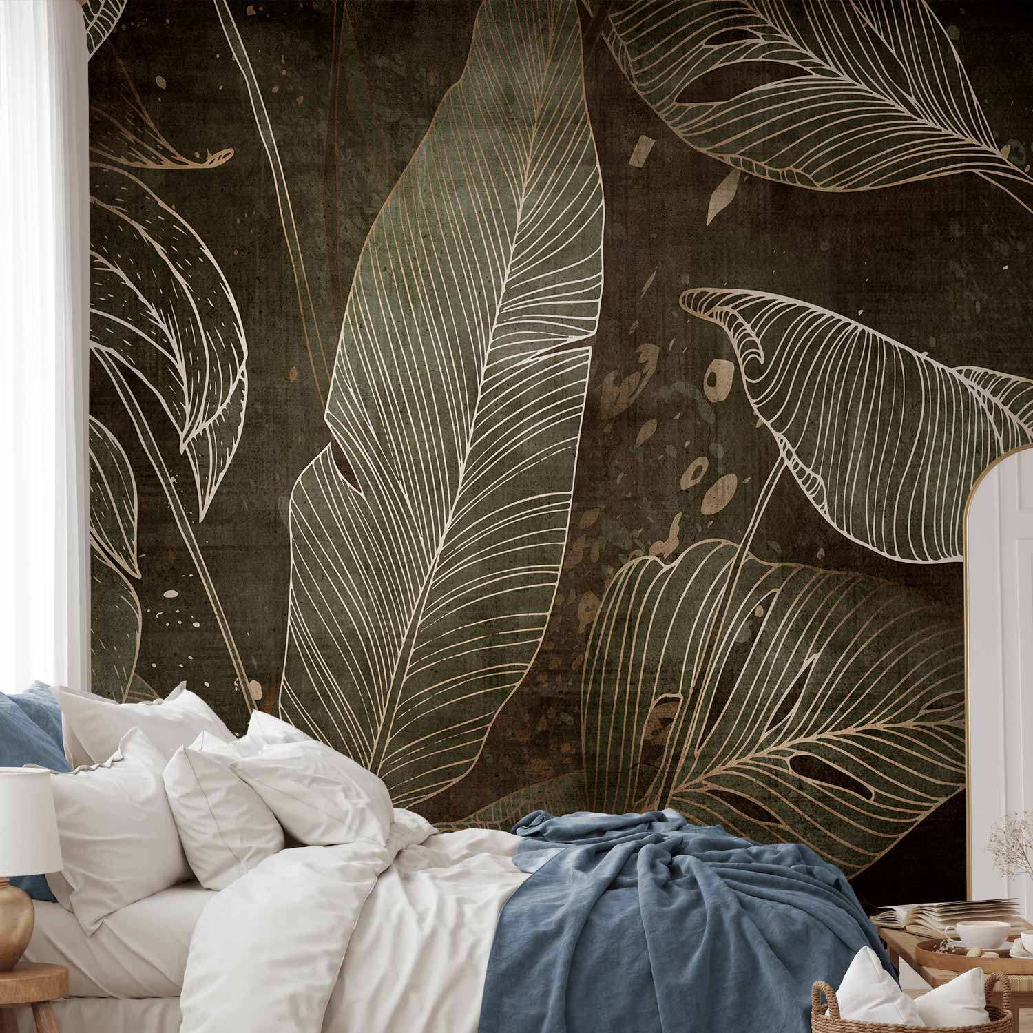 Leaf Labyrinth Botanical Wall Mural