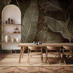 Leaf Labyrinth Botanical Wall Mural