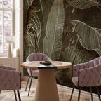 Leaf Labyrinth Botanical Wall Mural