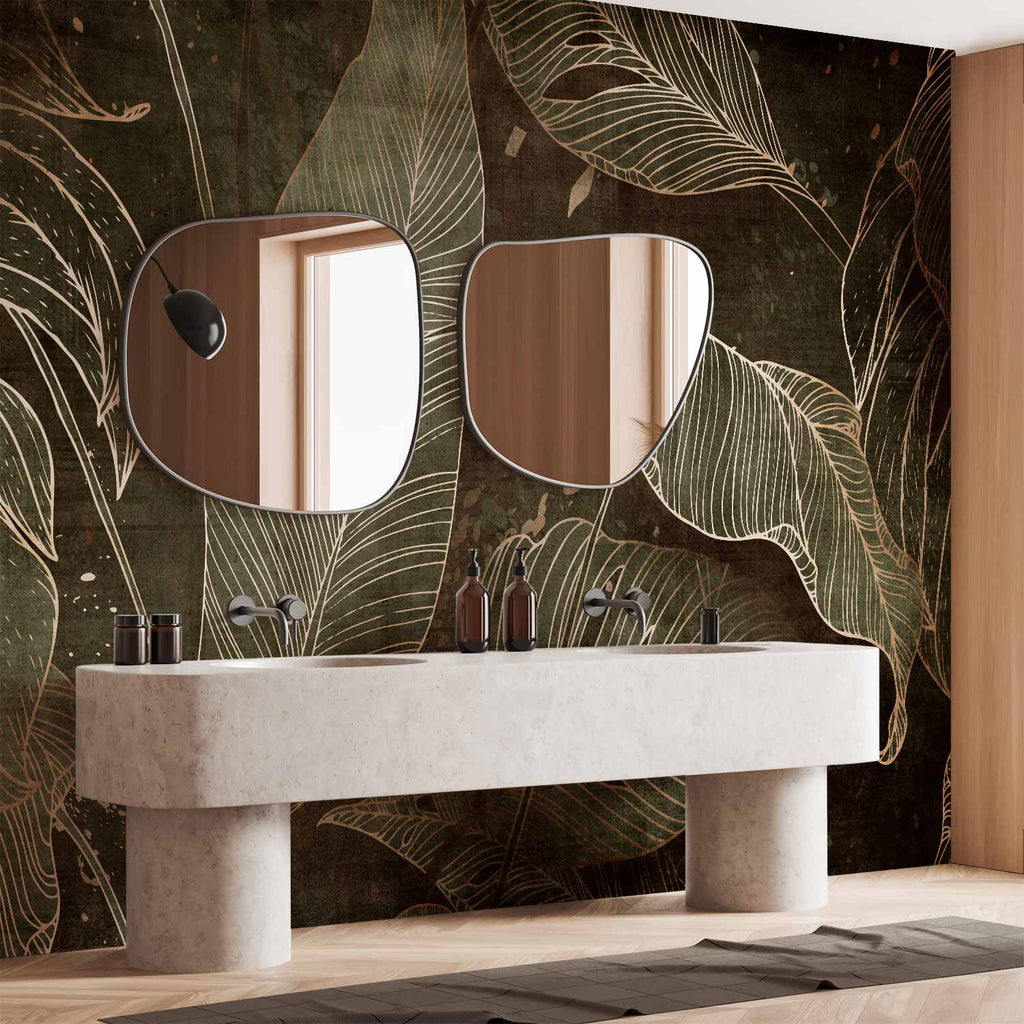 Leaf Labyrinth Botanical Wall Mural