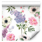 Wallpaper - Roses and Lilacs