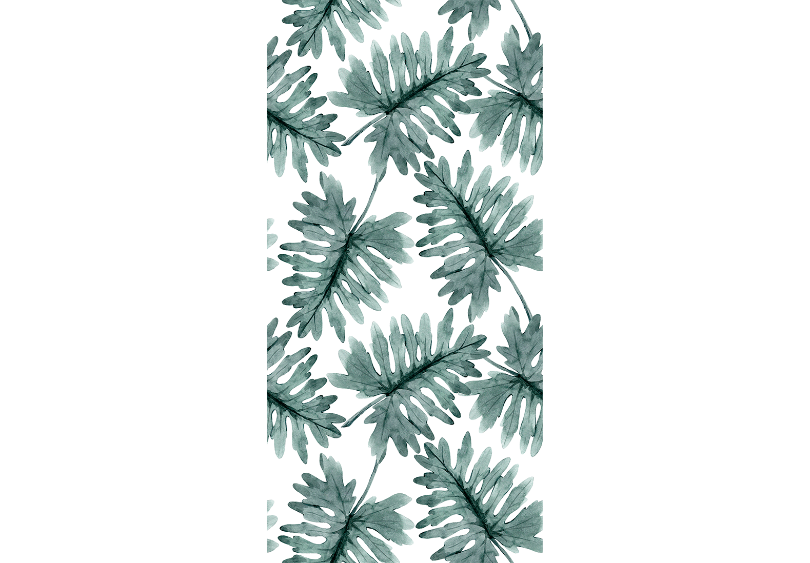 Leafy Wallpaper Pattern - Dance of Leaves