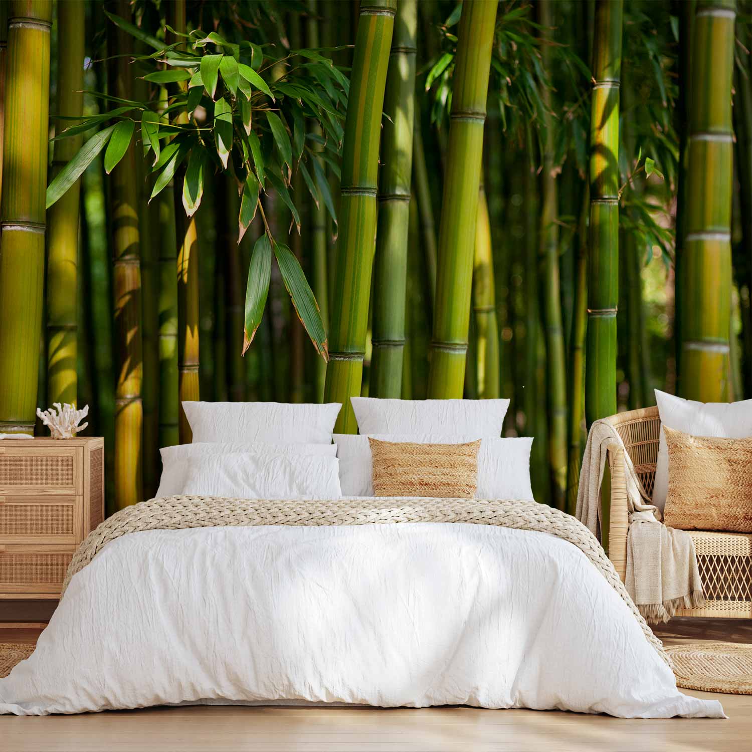 Eucalyptus Alley Green Wall Mural