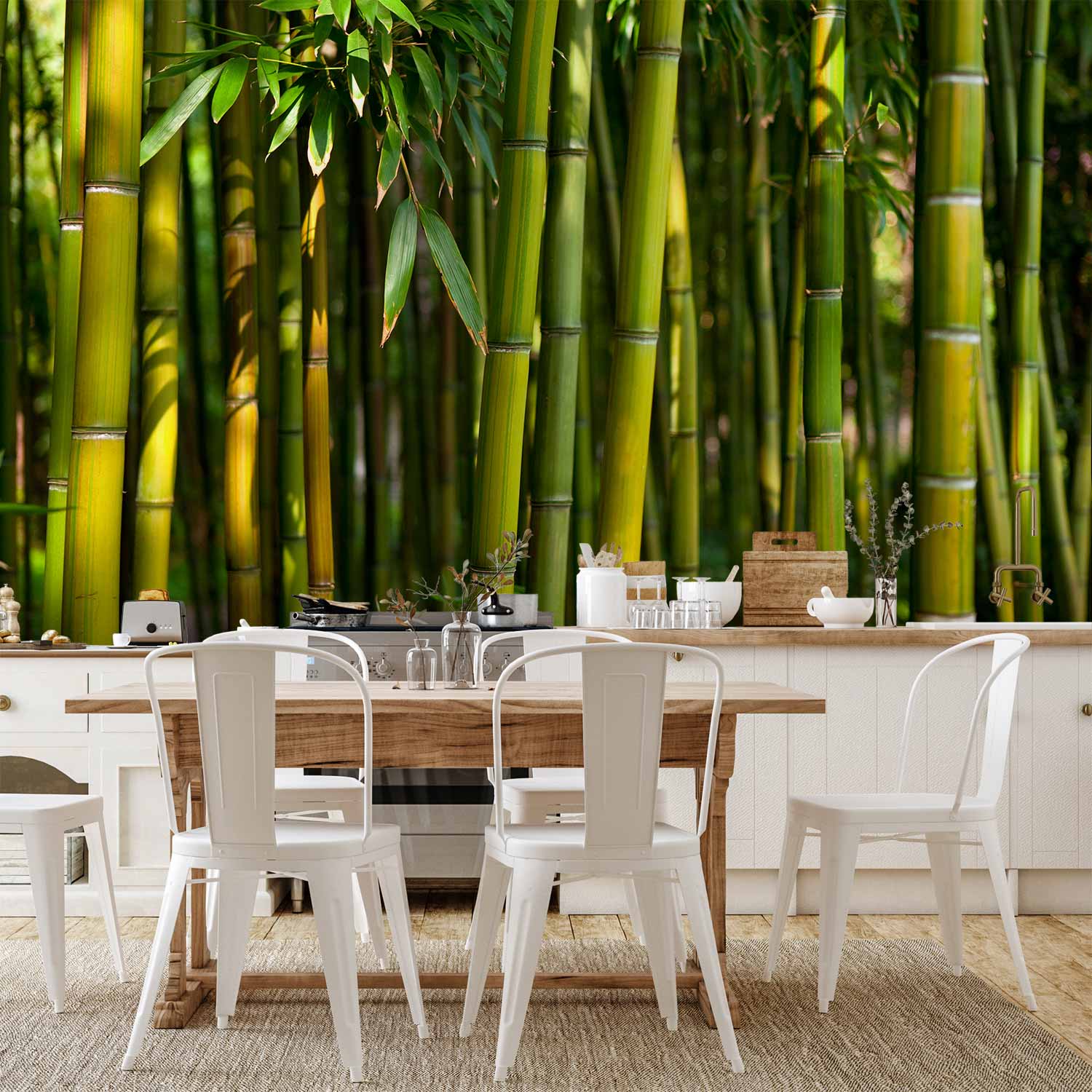 Eucalyptus Alley Green Wall Mural