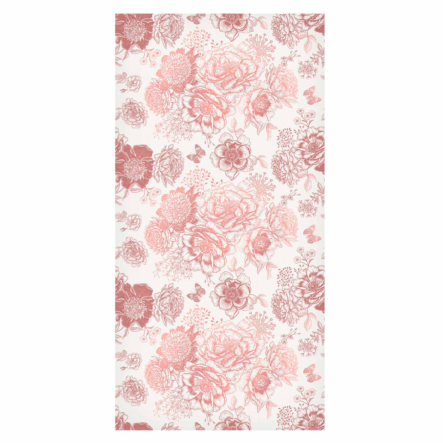 Pink Flower Pattern Floral Wallpaper