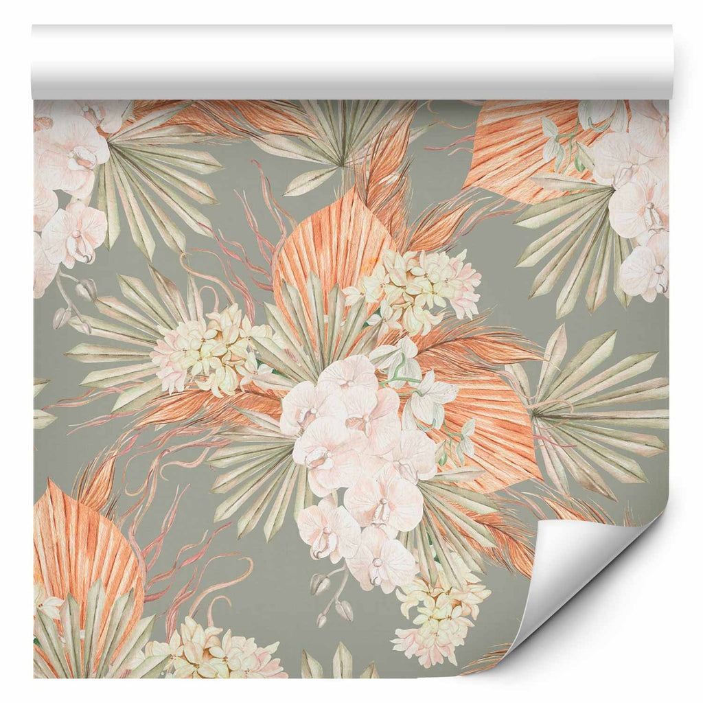 Exotic Bouquet Floral Wallpaper