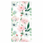 White Peonies Floral Wallpaper