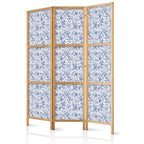 Japanese Room Divider - Vintage Floral Illustration
