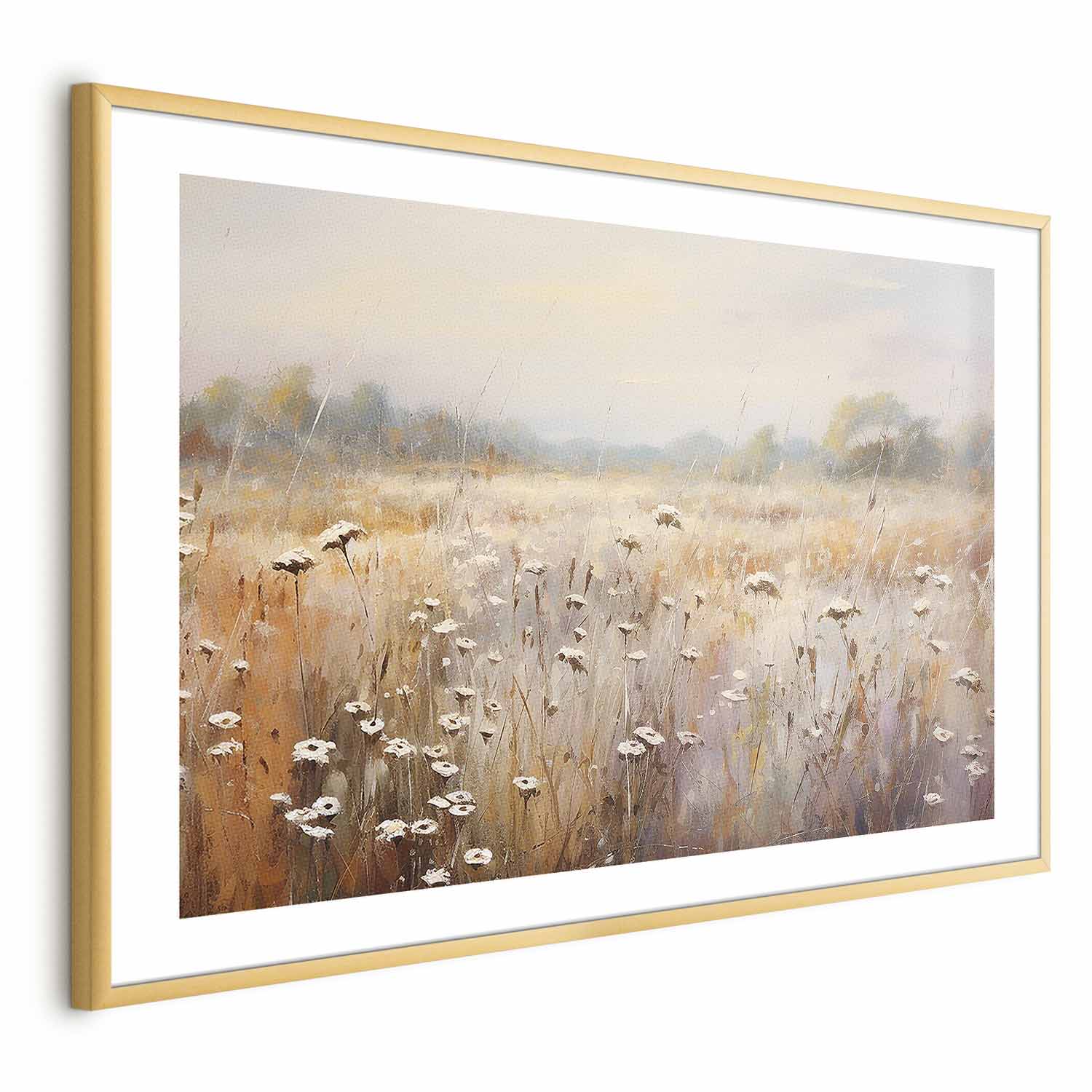 Impressionist Meadow Pastel Landscape Poster