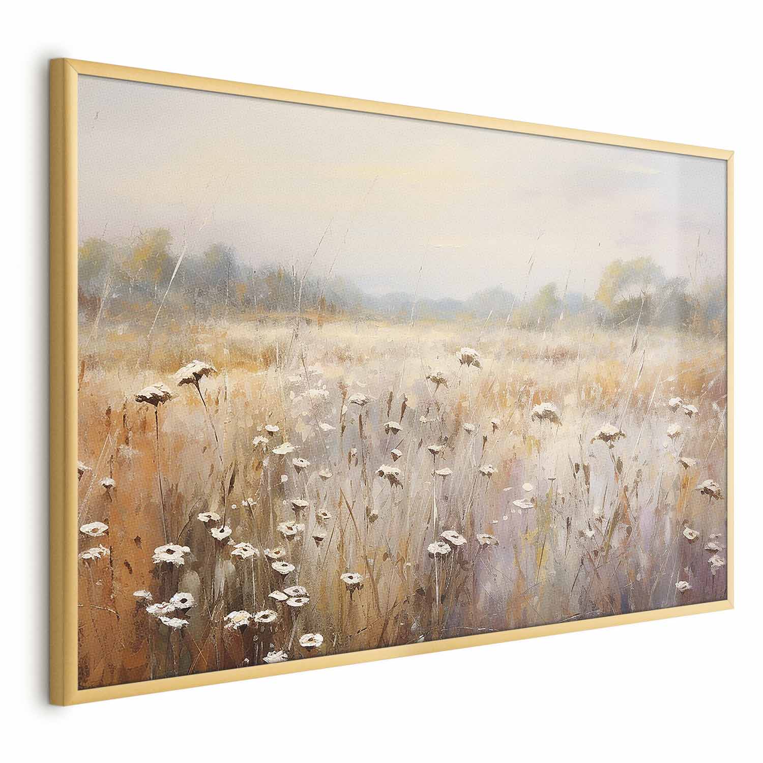 Impressionist Meadow Pastel Landscape Poster