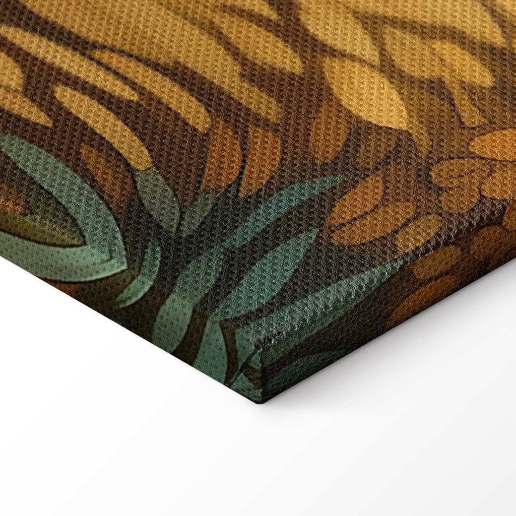 Impressionistic Golden Grain Fields Landscape Canvas Print