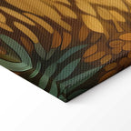 Impressionistic Golden Grain Fields Landscape Canvas Print