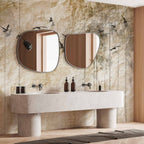 Paper Forest Birds Texture Wall Mural