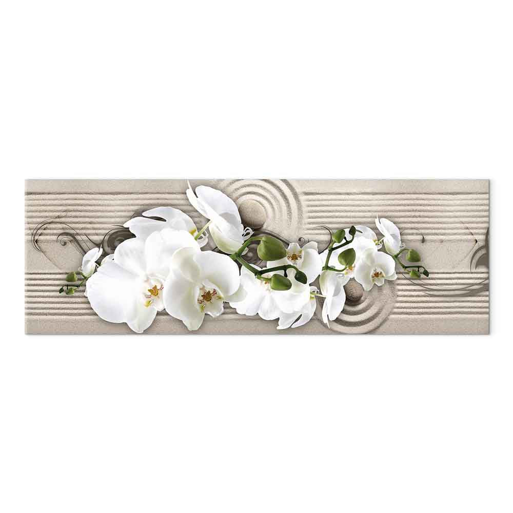 Sand Orchid Abstract Canvas Print