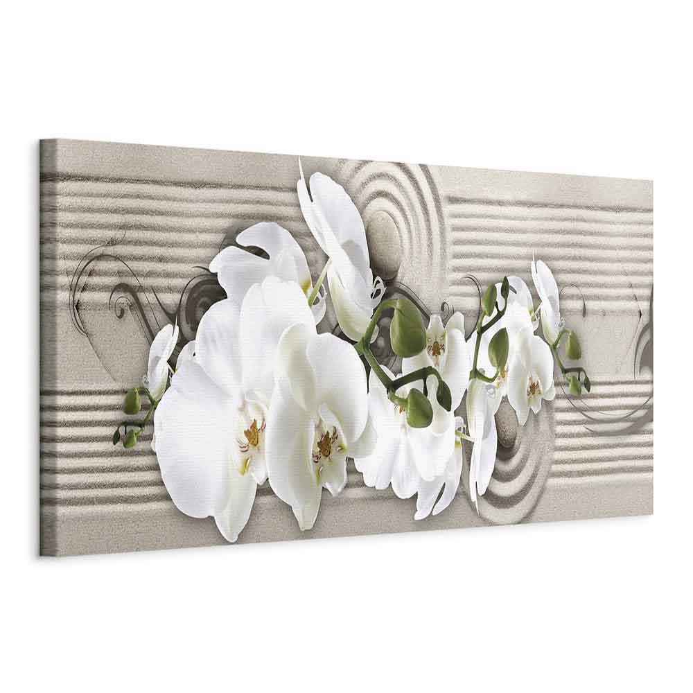 Sand Orchid Abstract Canvas Print
