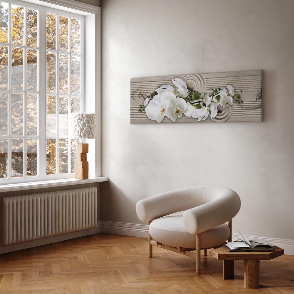 Sand Orchid Abstract Canvas Print