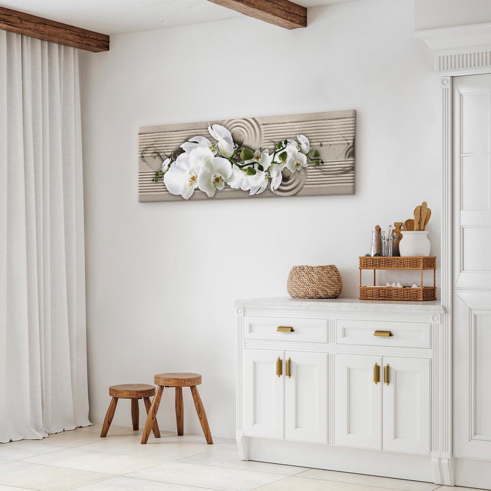 Sand Orchid Abstract Canvas Print