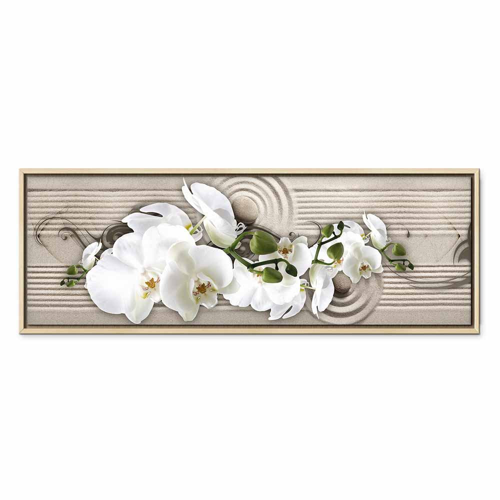 Sand Orchid Abstract Canvas Print