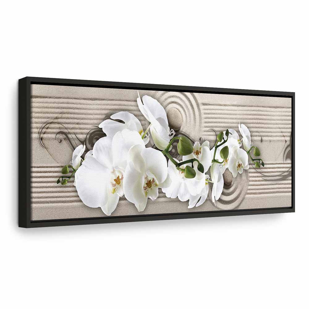 Sand Orchid Abstract Canvas Print