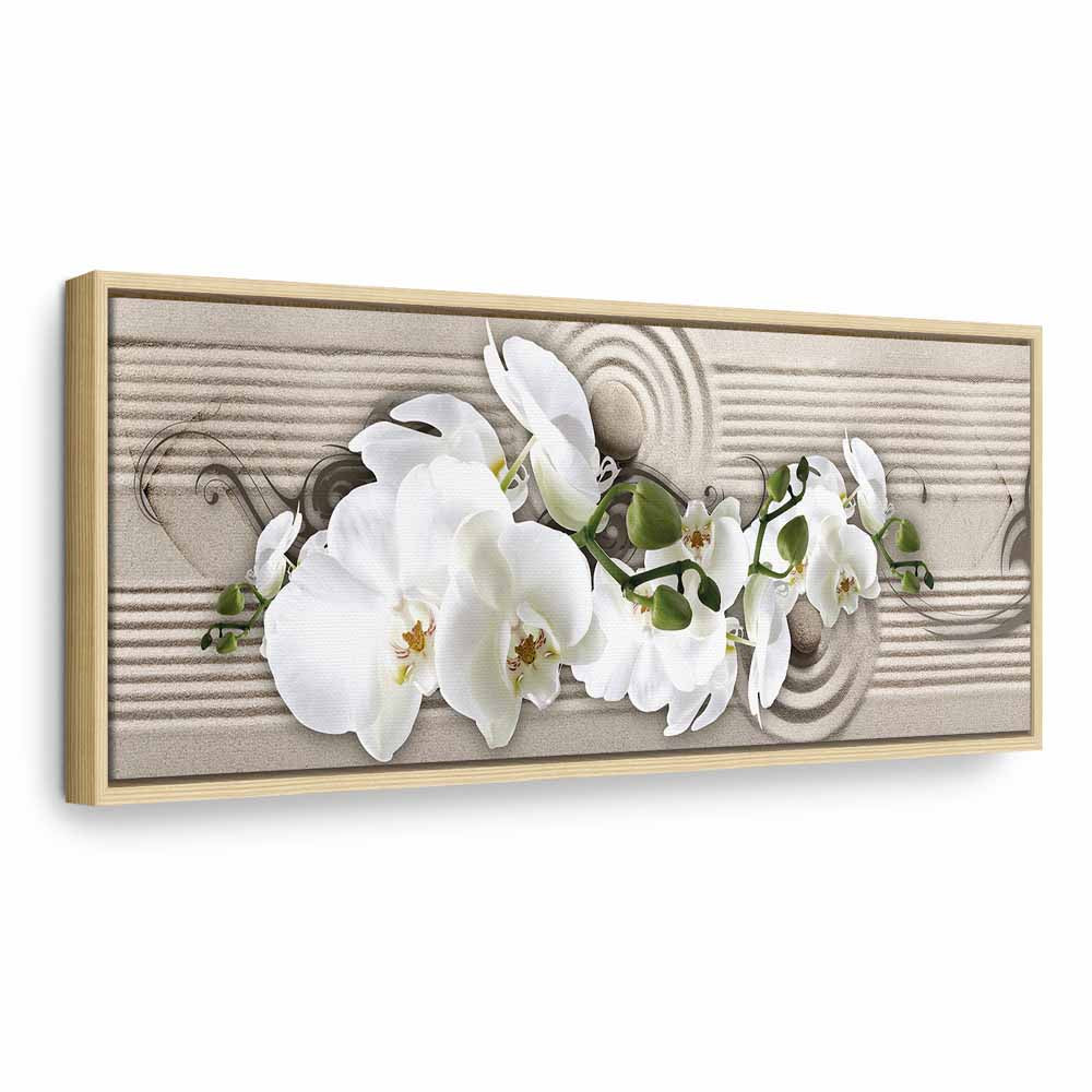 Sand Orchid Abstract Canvas Print