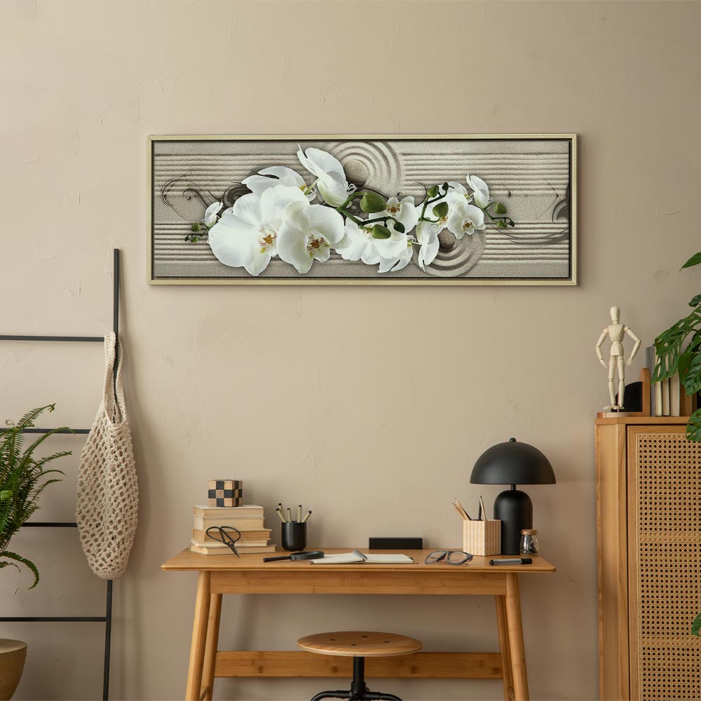 Sand Orchid Abstract Canvas Print