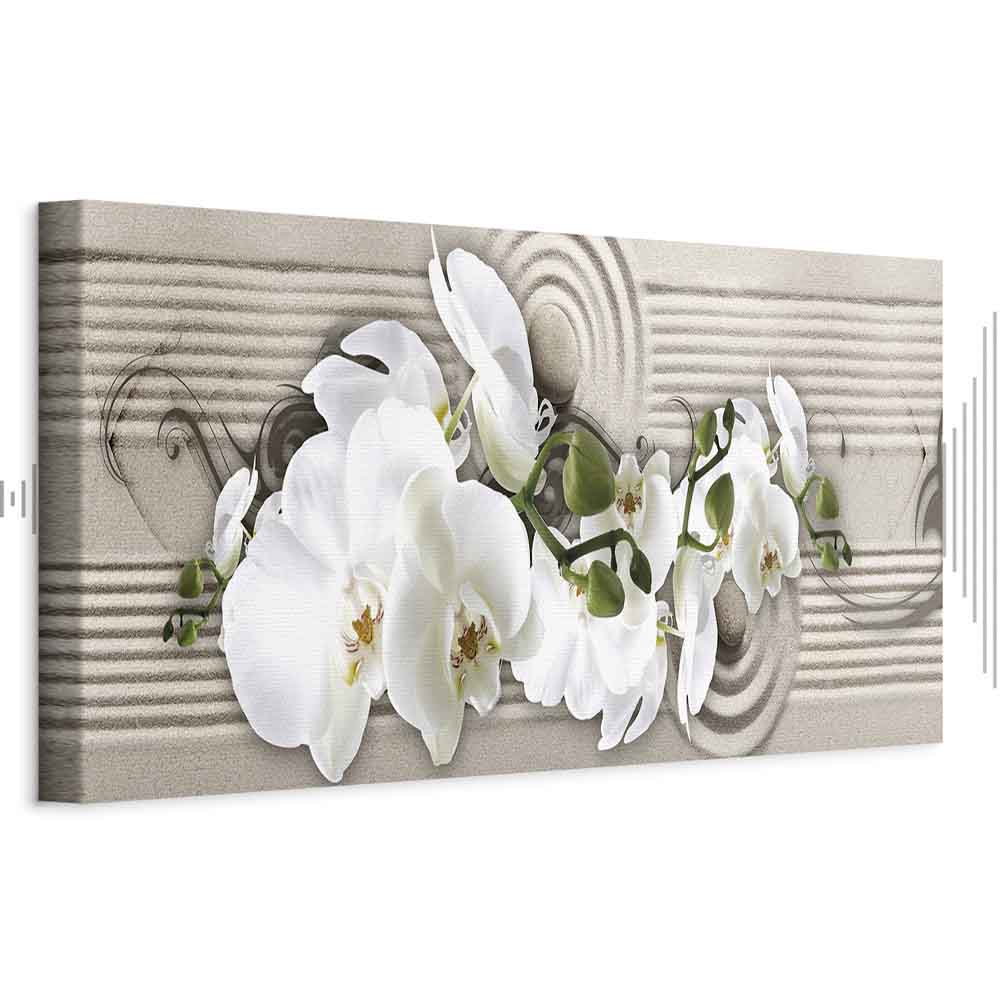 Sand Orchid Abstract Canvas Print