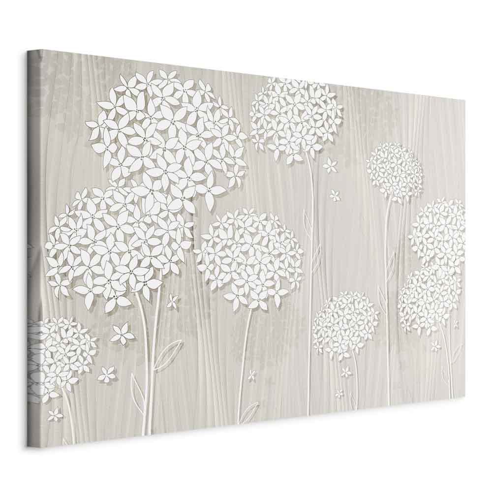 Flowers in the Wind Floral Canvas Print