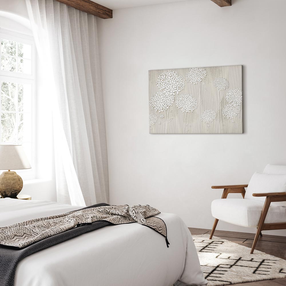 Flowers in the Wind Floral Canvas Print