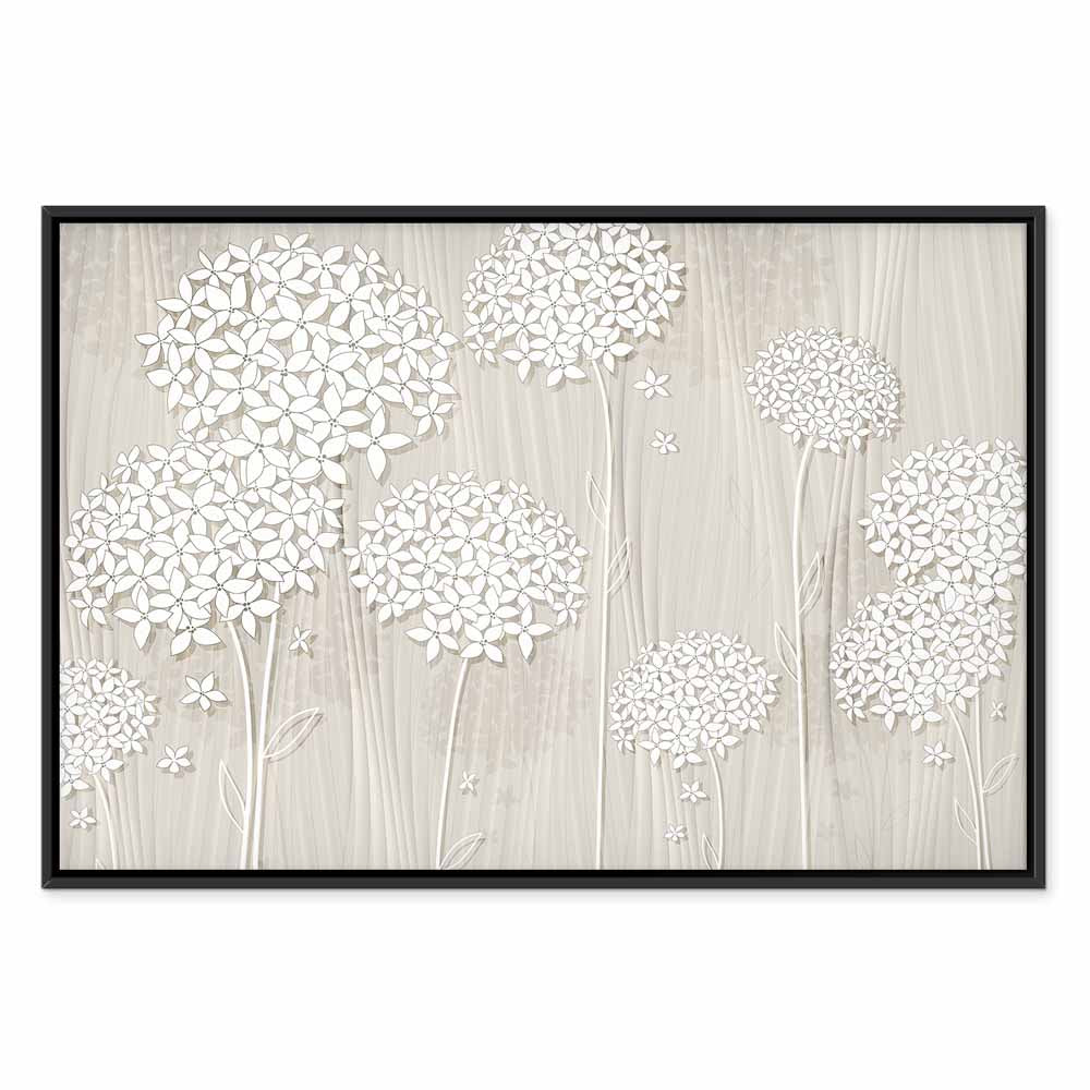 Flowers in the Wind Floral Canvas Print
