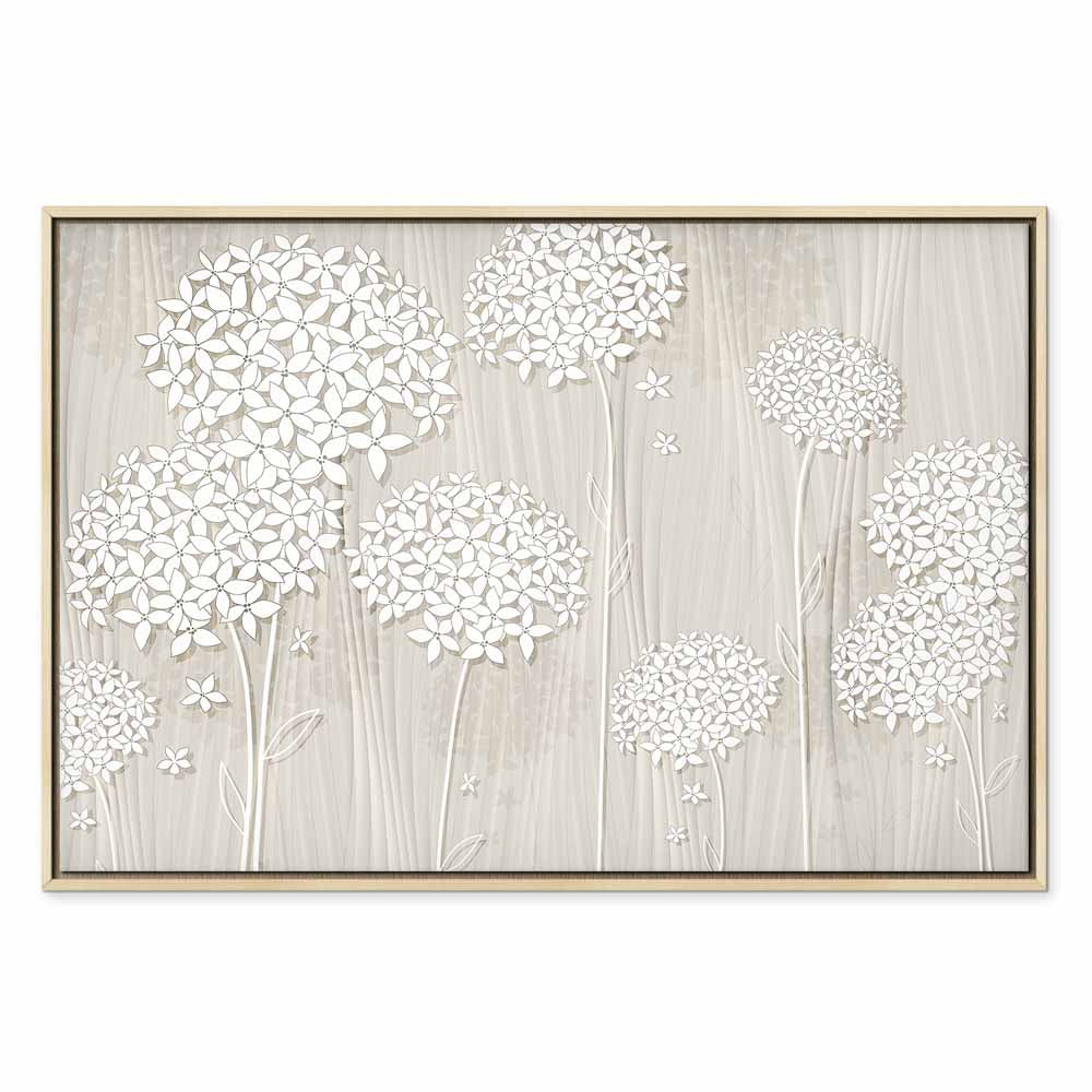 Flowers in the Wind Floral Canvas Print