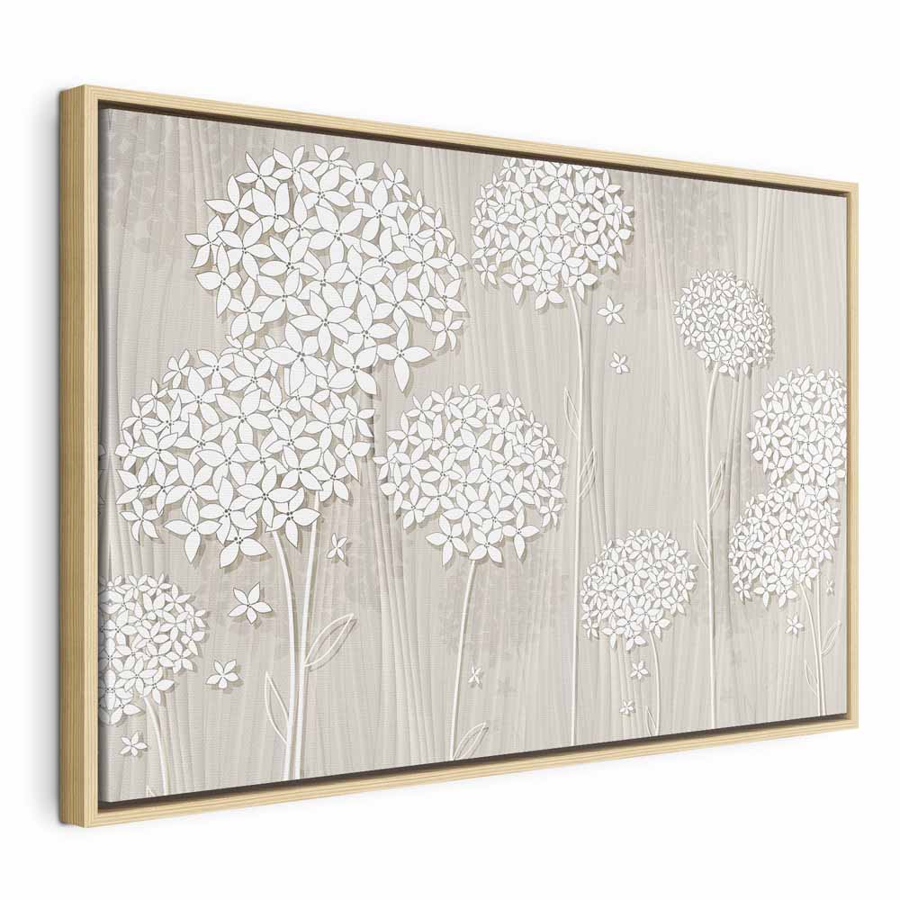 Flowers in the Wind Floral Canvas Print