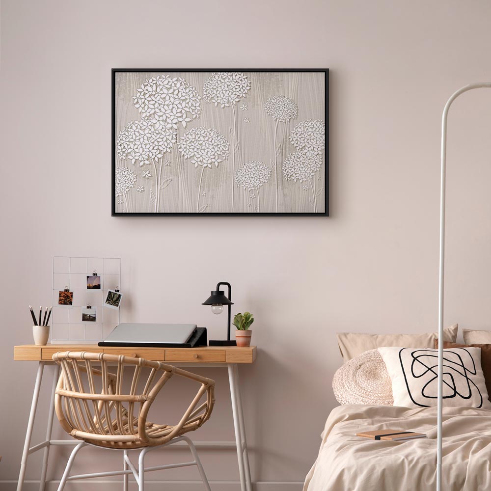 Flowers in the Wind Floral Canvas Print