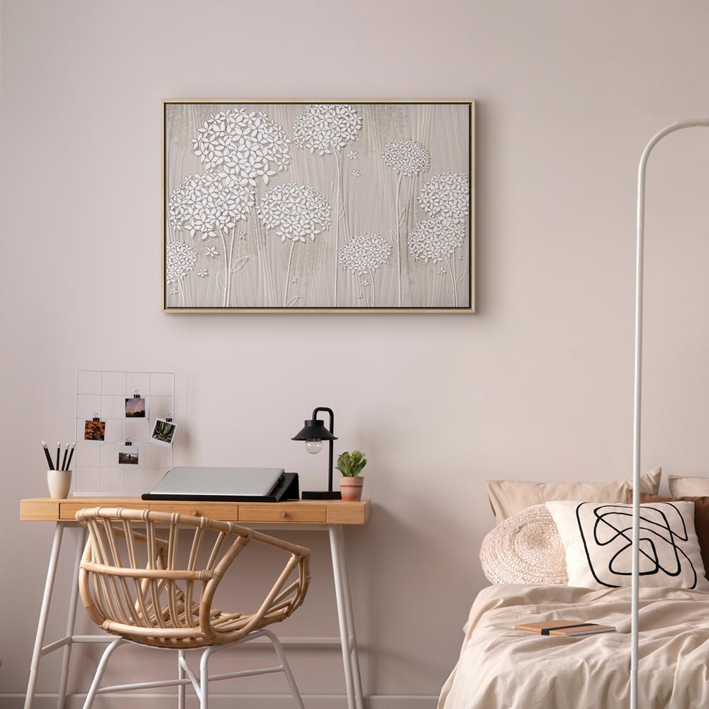 Flowers in the Wind Floral Canvas Print