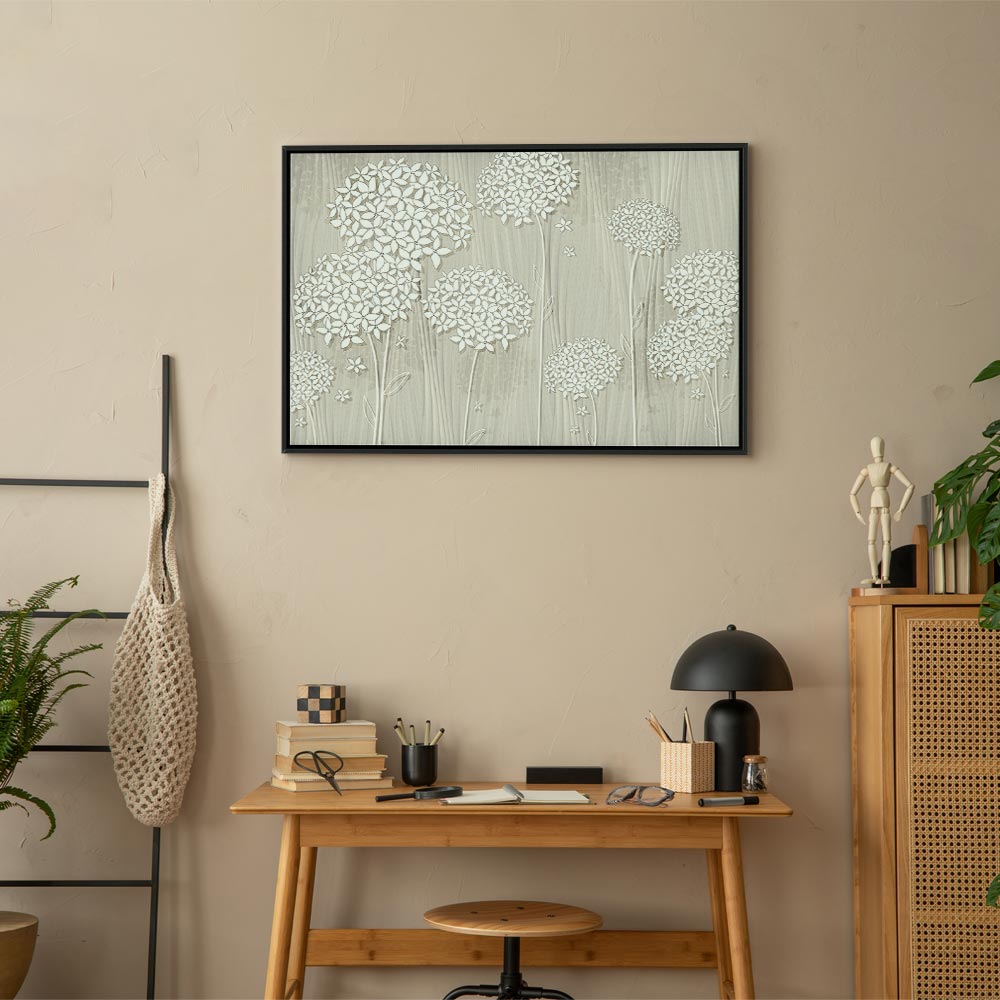 Flowers in the Wind Floral Canvas Print