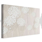 Flowers in the Wind Floral Canvas Print